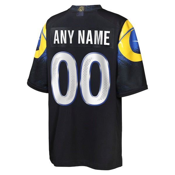 Los Angeles Rams Nike Youth 2025 Rivalries Collection Custom Game Jersey - Midnight Blue/Royal - Image 4