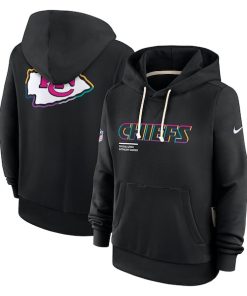 Kansas City Chiefs Nike Women's 2025 NFL Crucial Catch Sideline Standard Issue Dri-FIT Hoodie - Black