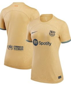 Barcelona Nike Women's 2022/23 Away Replica Blank Jersey - Yellow