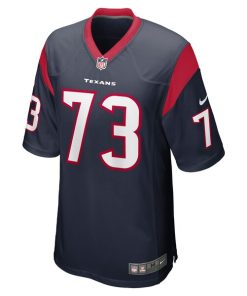 Alternative view of Ali Gaye Houston Texans Nike Team Game Jersey - Navy