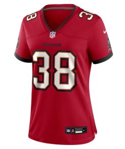 Alternative view of Rashad Wisdom Tampa Bay Buccaneers Nike Women's Team Game Jersey -  Red