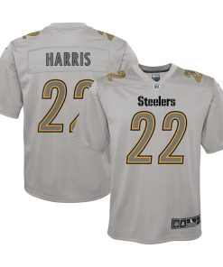 Najee Harris Pittsburgh Steelers Nike Youth Atmosphere Game Jersey - Gray