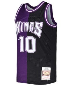 Alternative view of Mike Bibby Sacramento Kings Hardwood Classics 2001/02 Split Swingman Jersey - Purple/Black