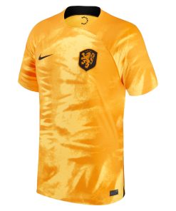 Alternative view of Custom Netherlands National Team Nike 2022/23 Home Authentic Blank Jersey - Orange