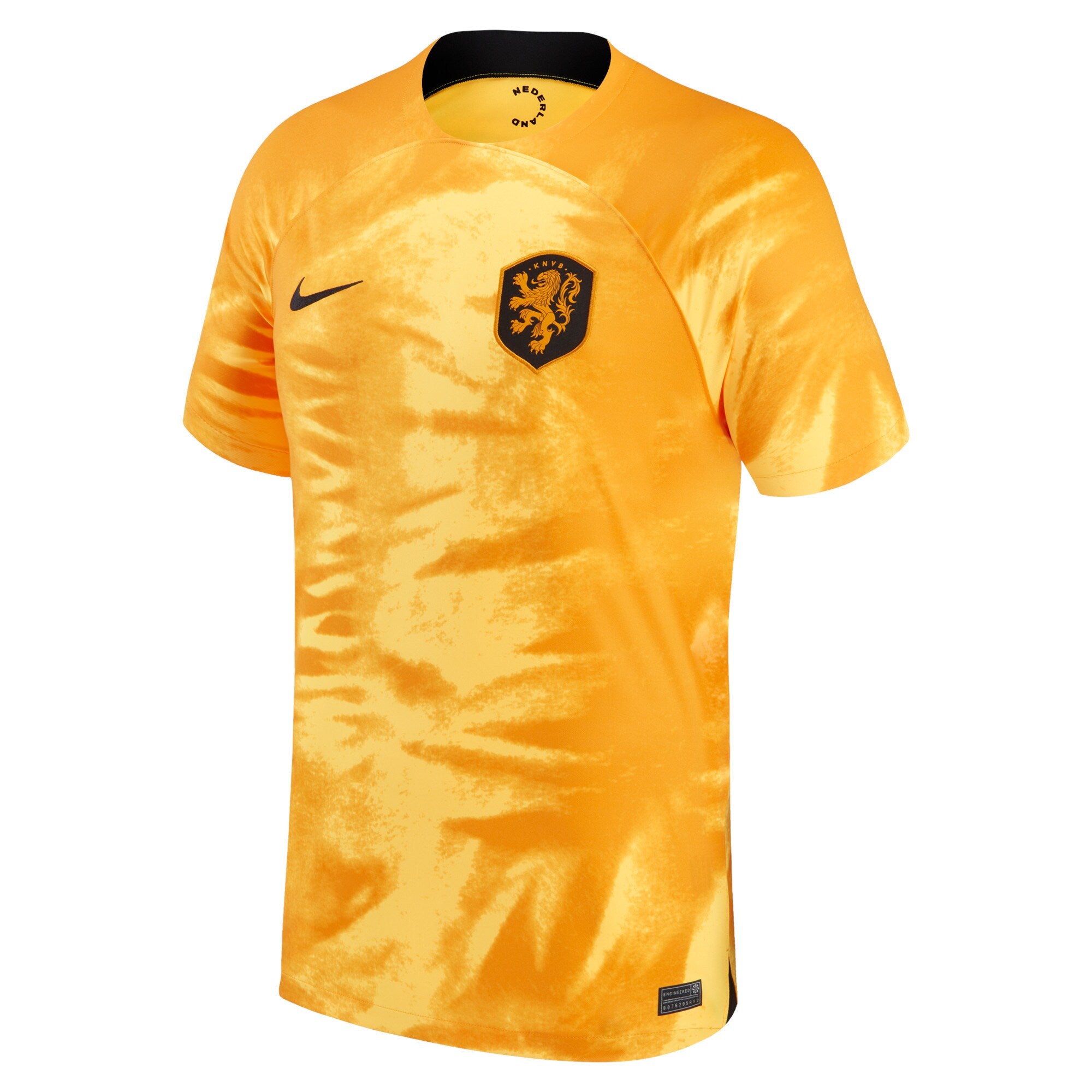 Netherlands National Team Nike 2022/23 Home Authentic Blank Jersey - Orange - Image 2