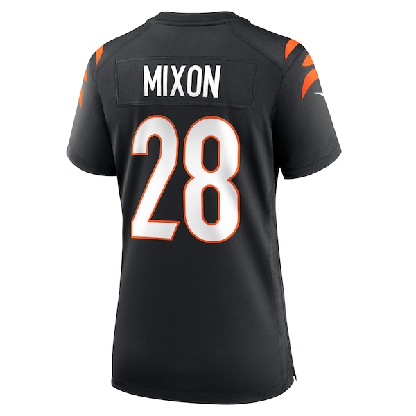 Joe Mixon Cincinnati Bengals Women's Nike Game Jersey - Black/Orange - Image 3