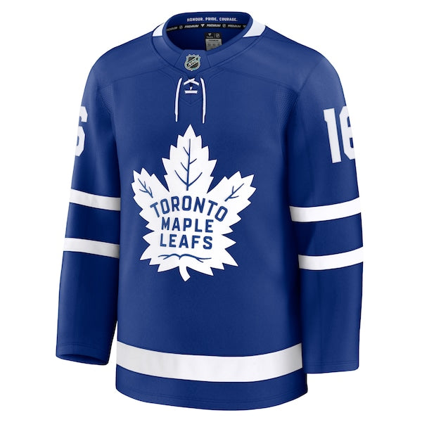 Mitch Marner Toronto Maple Leafs Home Premium Jersey - Blue/Black - Image 4
