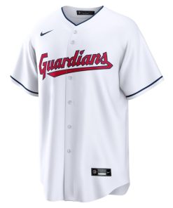 Alternative view of Cleveland Guardians Nike Replica Team Jersey - White