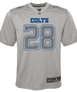Alternative view of Jonathan Taylor Indianapolis Colts Nike Youth Atmosphere Game Jersey - Gray