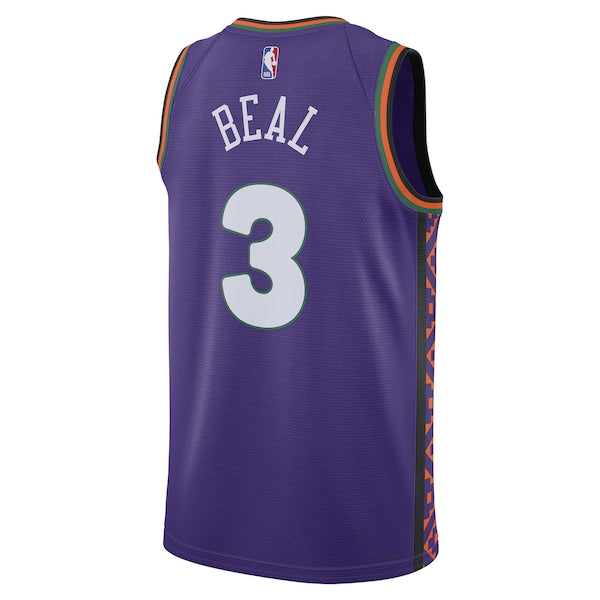 Bradley Beal Phoenix Suns Nike Unisex 2024/25 Swingman Player Jersey - City Edition - Purple - Image 3