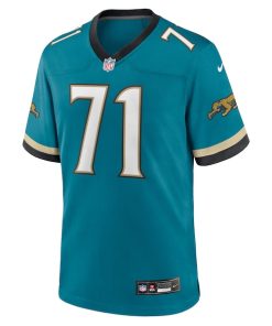 Alternative view of Tony Boselli Jacksonville Jaguars Nike Prowler Throwback Retired Player Game Jersey - Teal
