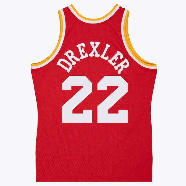 Clyde Drexler Houston Rockets 1994/95 Swingman Jersey - Red - Image 2