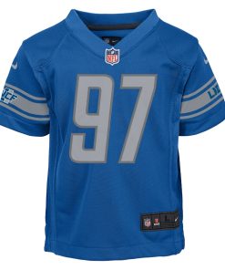 Alternative view of Aidan Hutchinson Detroit Lions Nike Preschool Game Jersey - Blue