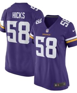 Jordan Hicks Minnesota Vikings Nike Women's Game Player Jersey - Purple