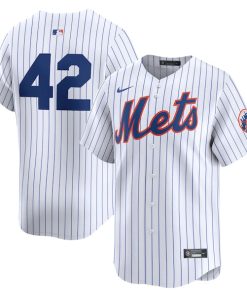 New York Mets Nike 2024 Jackie Robinson Day Home Limited Jersey?¨C White