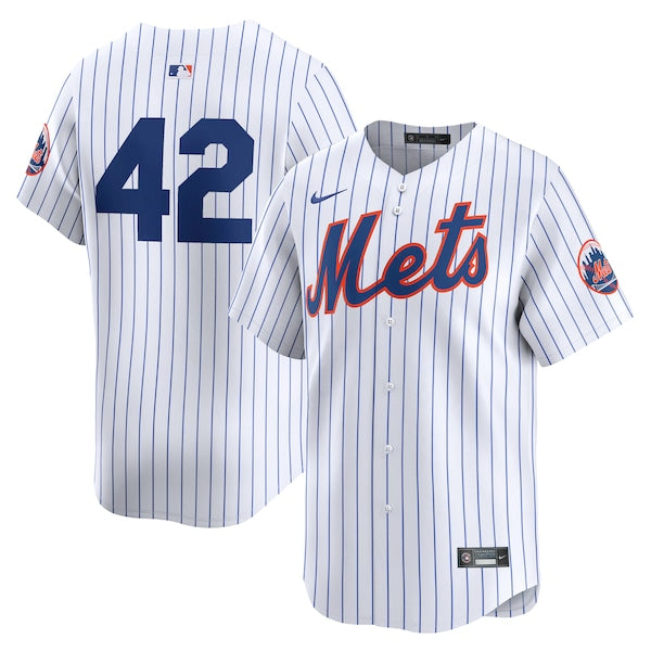 New York Mets Nike 2024 Jackie Robinson Day Home Limited Jersey?ยจC White