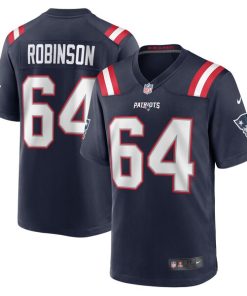 Layden Robinson New England Patriots Nike  Game Jersey -  Navy