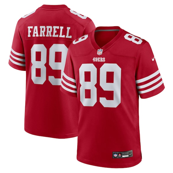 Luke Farrell San Francisco 49ers Nike Team Game Jersey - Scarlet