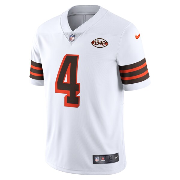 Deshaun Watson Cleveland Browns Nike 2021 Alternate Vapor Limited Jersey - White/Brown - Image 3