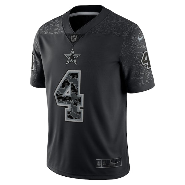 Dak Prescott Dallas Cowboys Nike RFLCTV Limited Jersey - Black - Image 3