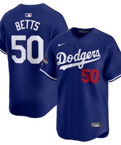 Mookie Betts Los Angeles Dodgers Nike 2025 World Series Champions Limited Player Jersey - Royal