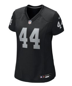 Alternative view of Tommy Eichenberg Las Vegas Raiders Nike Women's Team Game Jersey -  Black