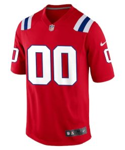 Alternative view of New England Patriots Nike Alternate Custom Jersey - Red