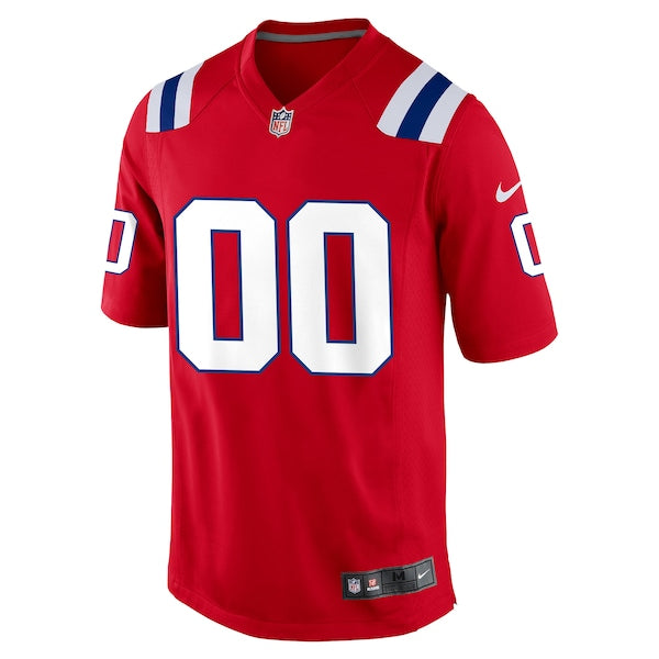New England Patriots Nike Alternate Custom Jersey - Red - Image 2