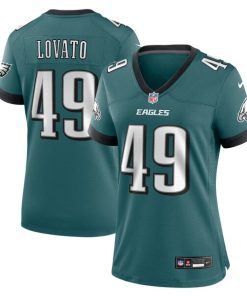 Alternative view of Rick Lovato Philadelphia Eagles Nike Women's Team Game Jersey - Midnight Green