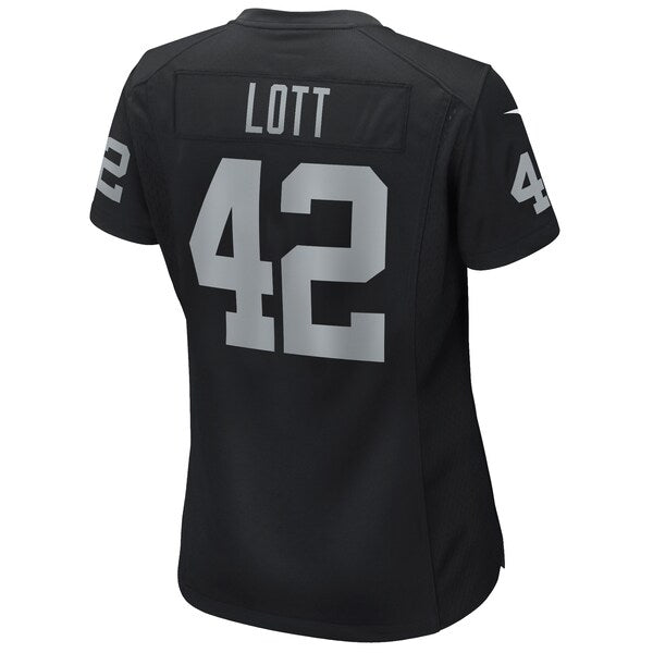 Ronnie Lott Las Vegas Raiders Nike Women's Game Retired Player Jersey - Black - Image 3