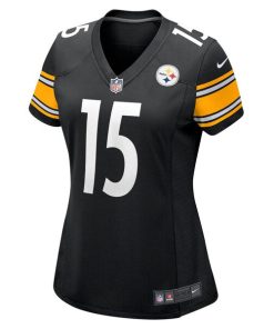 Alternative view of Denzel Mims Pittsburgh Steelers Nike Women's Game Jersey - Black