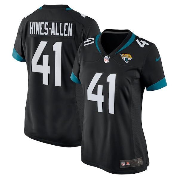 Josh Hines-Allen Jacksonville Jaguars Nike Women's Alternate Player Game Jersey - Black - Image 2