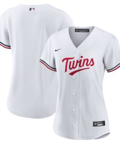 Minnesota Twins Nike Women's Home Replica Team Logo Jersey - White