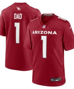 Number 1 Dad Arizona Cardinals Nike Game Jersey - Cardinal