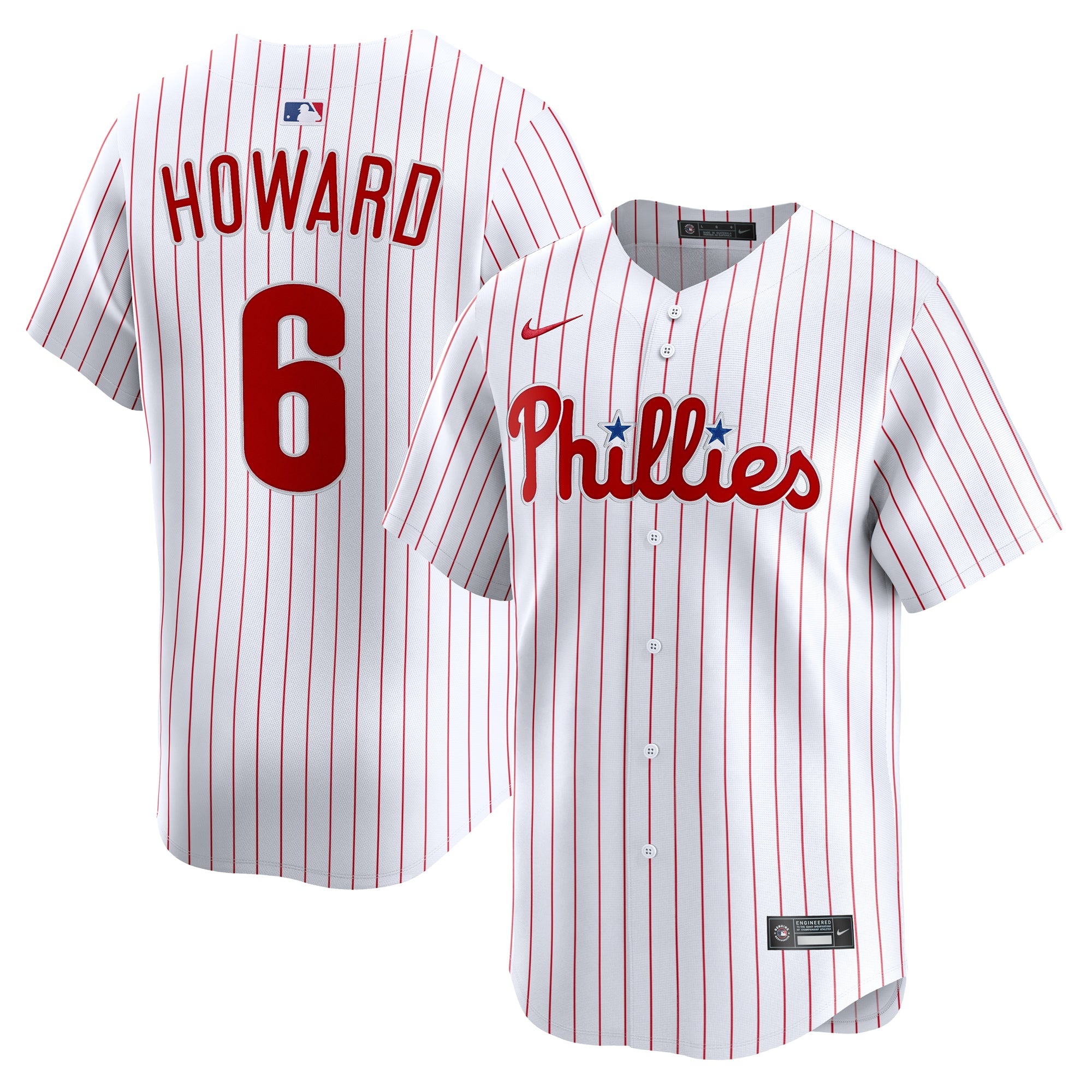 Ryan Howard Philadelphia Phillies Nike Alternate 2 Retired Limited Player Jersey - Cream/White - Image 5