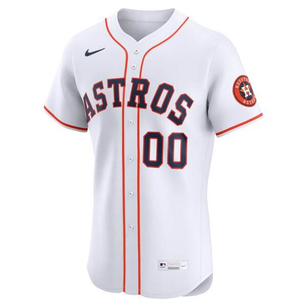 Houston Astros Nike Home Elite Custom Jersey - White - Image 2