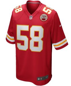 Alternative view of Derrick Thomas Kansas City Chiefs Nike Game Retired Player Jersey - Red