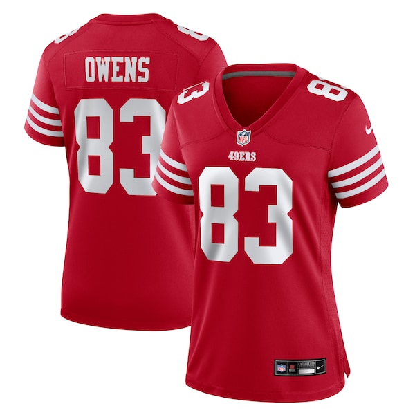 Terique Owens San Francisco 49ers Nike Women's Team Game Jersey - Scarlet