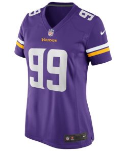 Alternative view of Danielle Hunter Minnesota Vikings Nike Women's Game Jersey - Purple