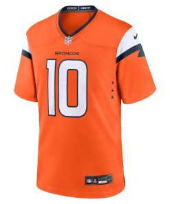 Alternative view of Bo Nix Denver Broncos Nike 2024 NFL Draft First Round Pick Player Game Jersey - Orange