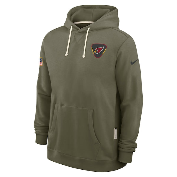 Arizona Cardinals Nike 2025 Salute to Service Sideline Standard Issue Dri-FIT Hoodie - Olive - Image 3