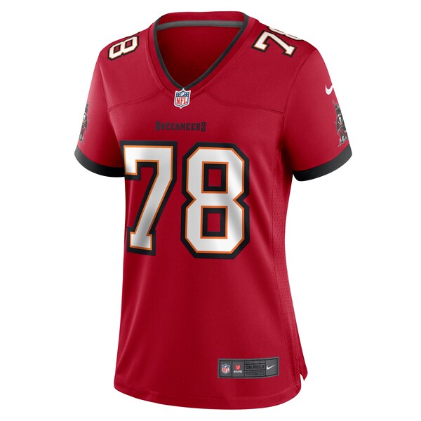 Tristan Wirfs Tampa Bay Buccaneers Nike Women's Game Jersey - Red - Image 2