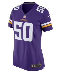 Alternative view of TJ Smith Minnesota Vikings Nike Women's Home Game Player Jersey - Purple
