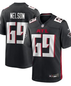 Jack Nelson Atlanta Falcons Nike Team Game Jersey -  Black