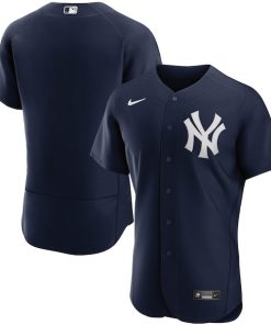 New York Yankees Nike Alternate Authentic Team Jersey - Navy