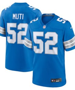 Netane Muti Detroit Lions Nike Game Jersey -  Blue