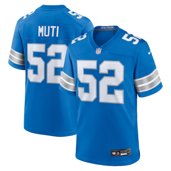 Netane Muti Detroit Lions Nike Game Jersey - Blue