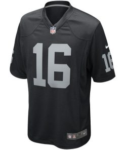 Alternative view of Jim Plunkett Las Vegas Raiders Nike Game Retired Player Jersey - Black