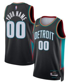 Detroit Pistons Nike Unisex 2025/26 City Edition Swingman Custom Jersey - Charcoal