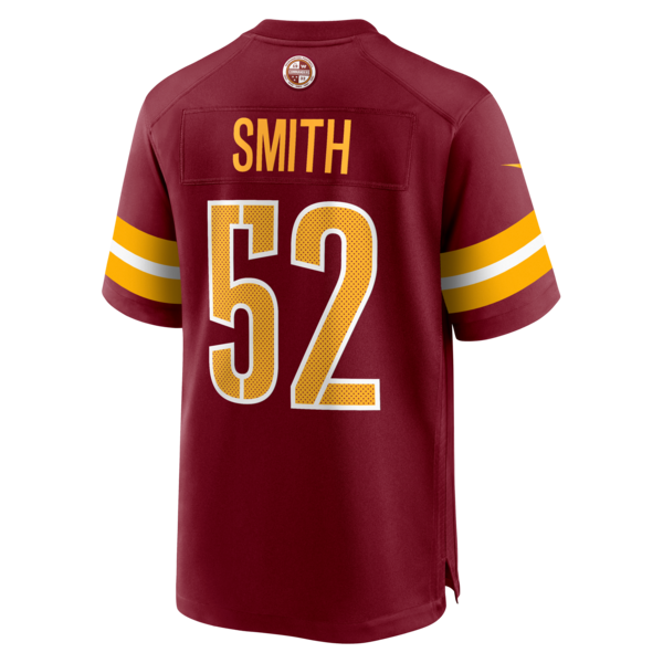 Preston Smith Washington Commanders Nike Team Game Jersey - Burgundy - Image 3